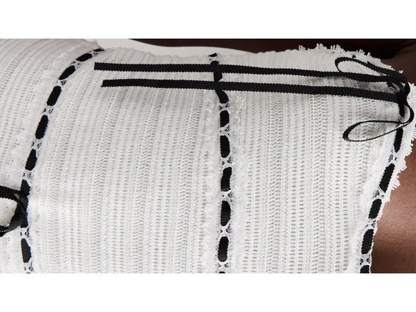 For Love & Lemons Mayfair Maxi Dress in White XSmall Womens Knit - Image 14