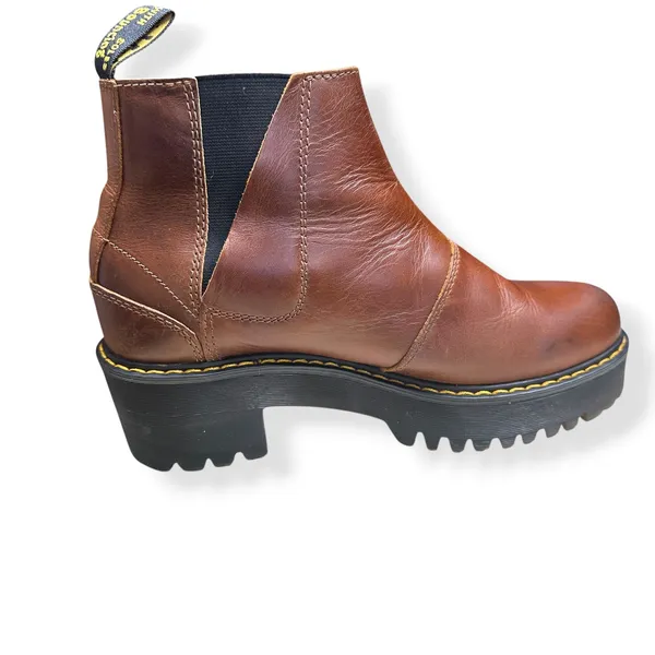 Dr. Martens Rometty II Leather Brown Platform Chelsea Punk Chic Grunge Womens 8 - Image 5