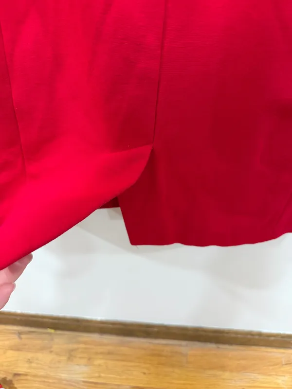 Talbots Red Sheath Dress Sleeveless Career Cocktail Midi Size 8p - Image 6