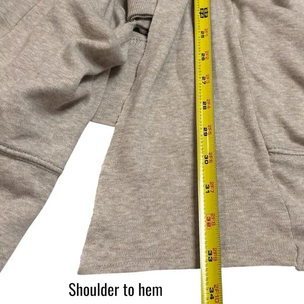 Pact‎ 100% Organic Cotton Airplane Long Cardigan Neutral Loungewear Travel S/M - Image 11