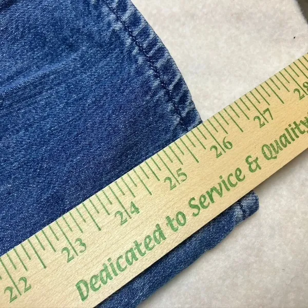Madewell Womens Size 23 Jeans‎ Medium Wash High Rise Straight Leg Cotton Factory - Image 4