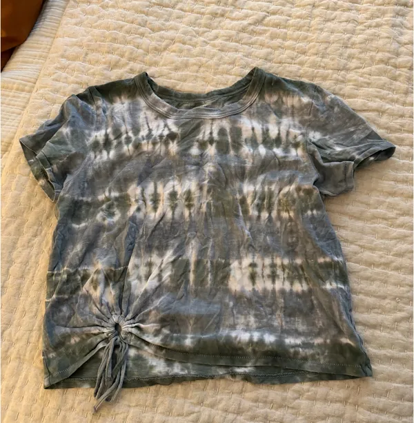 Aerie Green and grey tie dye short sleeve - Image 5