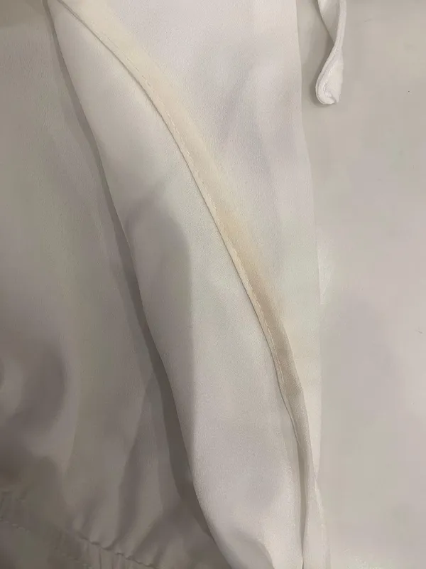 White Lyaner Dress Size M - Image 6