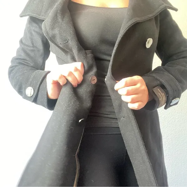 Aritzia Babaton Cashmere Wool Longline Coat Size Small - Image 8