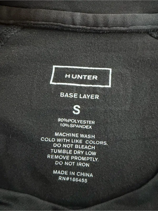 Hunter Women’s Black Base Layer Long Sleeve Performance Top Size Small - Image 4