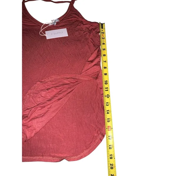 Z Supply Tank Top‎ Womens Medium Red Strappy V-Neck Cami Boho Minimalist - Image 8