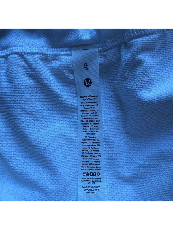 Lululemon Fast & Free Short High Rise 3” Split White Size XL/Size 12 NWT - Image 5