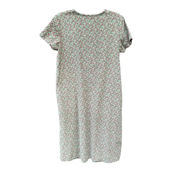 Modest Cottagecore Midi Dress Ditsy Floral Corduroy Pinwale Handmade Prairie - Image 10
