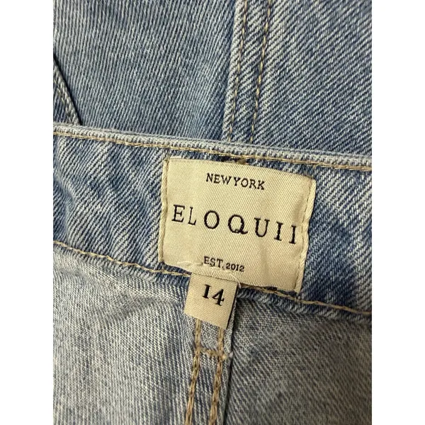 Eloquii Ripped Knee High Waist Jean Loose Fit Baggy Size‎ 14 Streetwear Casual - Image 3