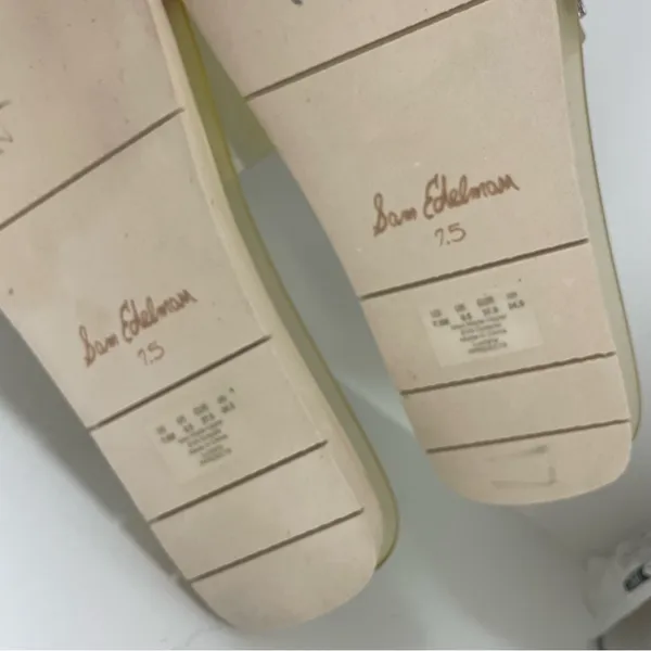 Sam Edelman Women's Transparent Yellow Sandals, size 7.5 - Image 4