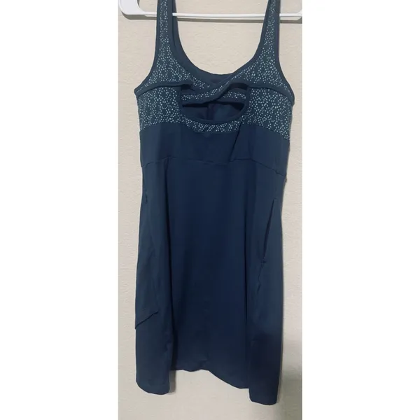 Title Nine Dress Medium Teal Skort Speed Racer Athletic Tennis Golf built in bra - Image 5