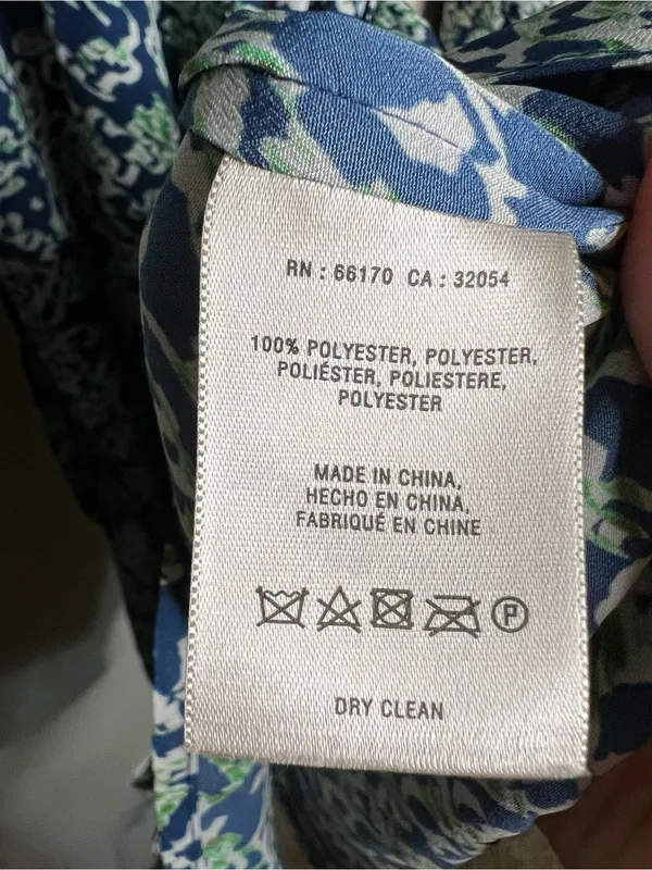 Maeve by Anthropologie Blue Green‎ Floral Button Front Tie Waist Dress - Image 7