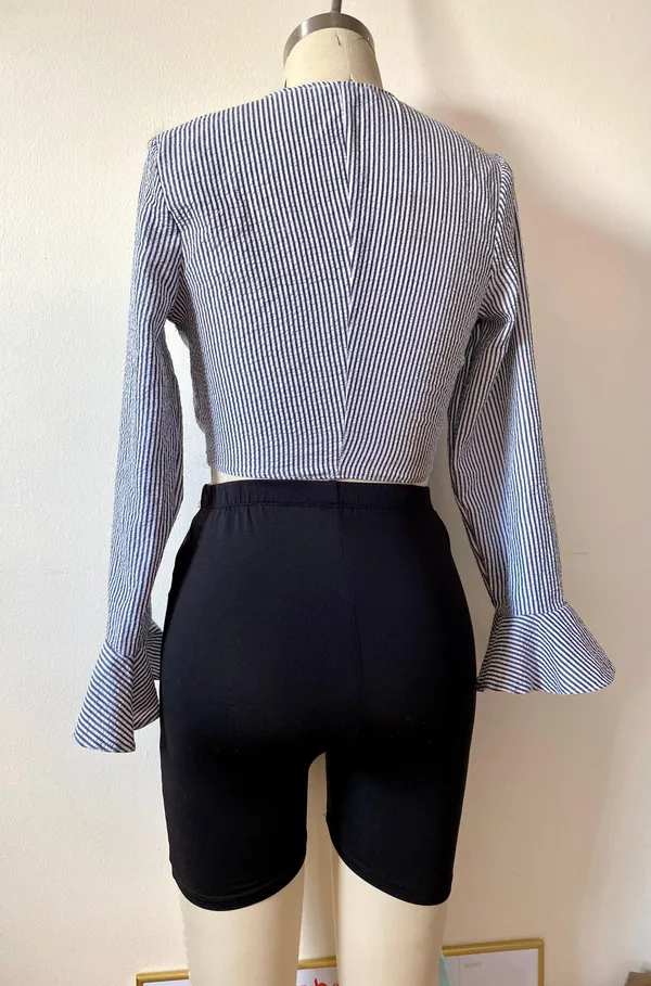 SEEK the Label Double Tie Crop Top - Image 6