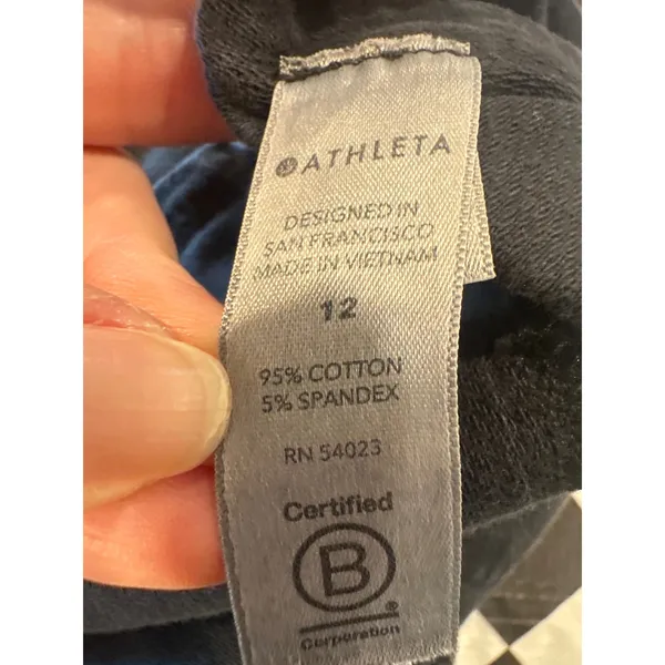 Athleta Farallon Short Black Cotton blend Athleisure Shorts Womens Size 12 - Image 8