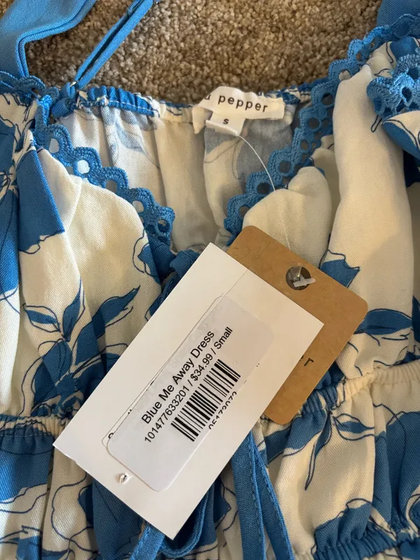 Blu Pepper Dress - Image 3