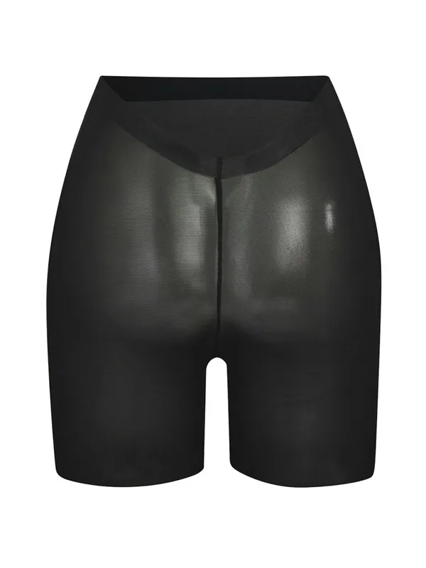 SKIMS Black Onyx Sheer Sculpt Low Back Shaping Shorts - Image 3