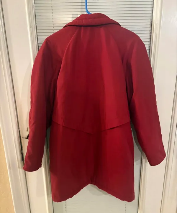 Larry Levine Microfibre women's jacket in red, size XS, made of 100% polyester shell - Image 2
