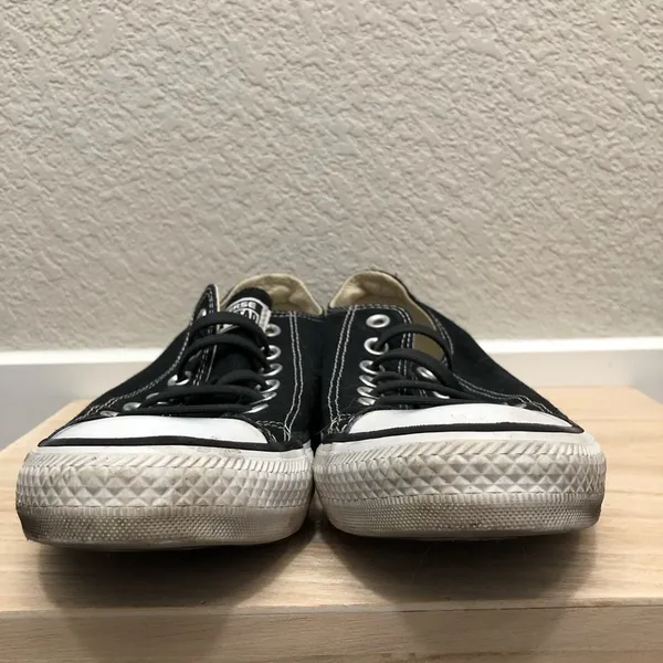 Converse Black Canvas Classic All Star Low Rise Sneakers‎ 7 - Image 5