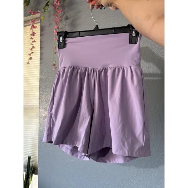 Halara Lavender High Waist Flowy Athletic Shorts S Tennis Pickleball Running Gym - Image 3