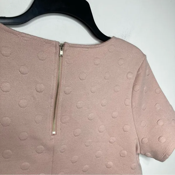 Anthropologie W5 blush textured dot top size medium‎ - Image 5