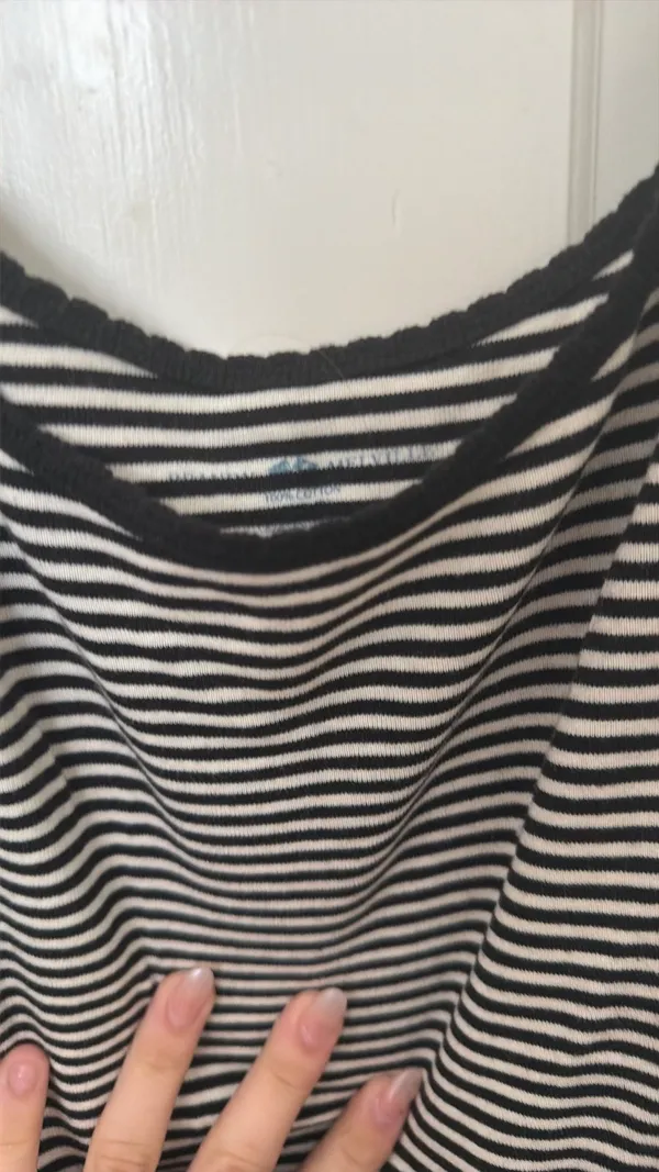 Brandy Melville Tank Striped Black White - Image 3
