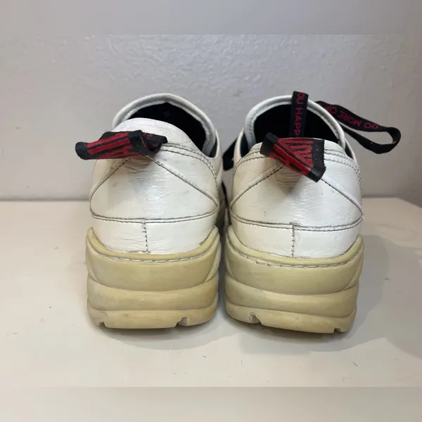 Zadig & Voltaire Women’s Blaze Stylish White Leather Sneakers Size‎ 7.5 (38) - Image 9