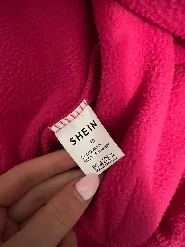 SheIn cropped pink zip up - Image 3
