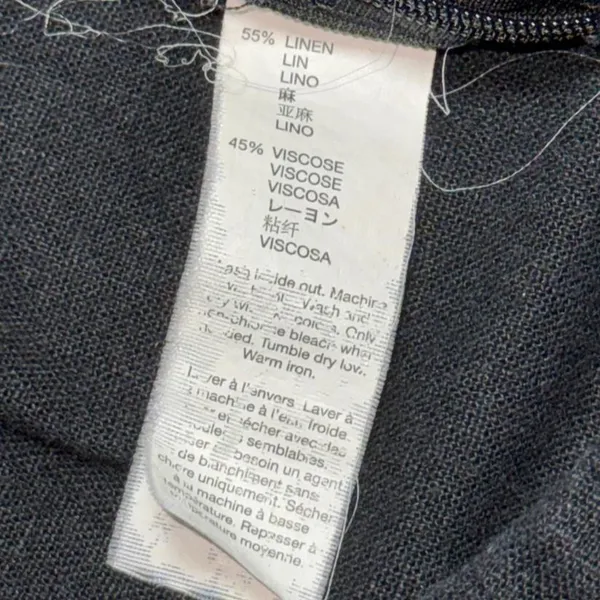 Gap Black Linen Wrap SKORT; Size 2 - Image 6