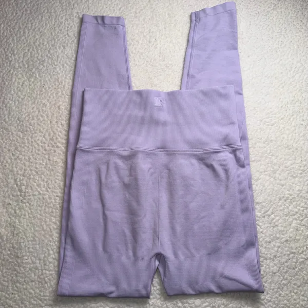 PINK Victoria's Secret Seamless High-Waist Lilac Leggings - Image 2