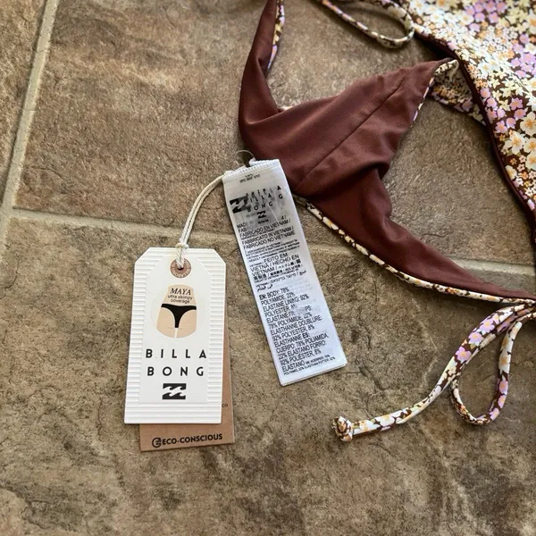 Billabong Ready For The Sun Tie Side Maya Bikini Bottoms Size Medium - Image 9