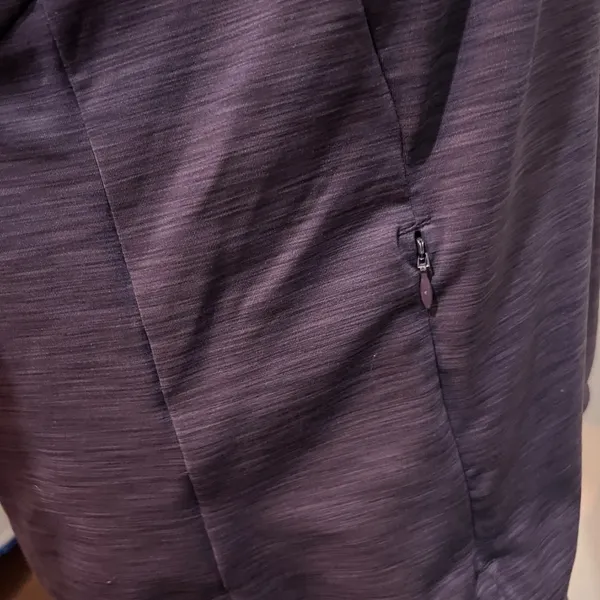 Women's Hooded Tunic Sweater Purple Size L - Image 3