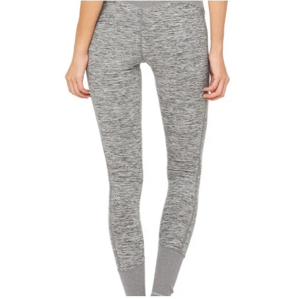 Alo Yoga Alosoft Lounge Leggings Grey Athletic Athleisure Size X-Small - Image 4
