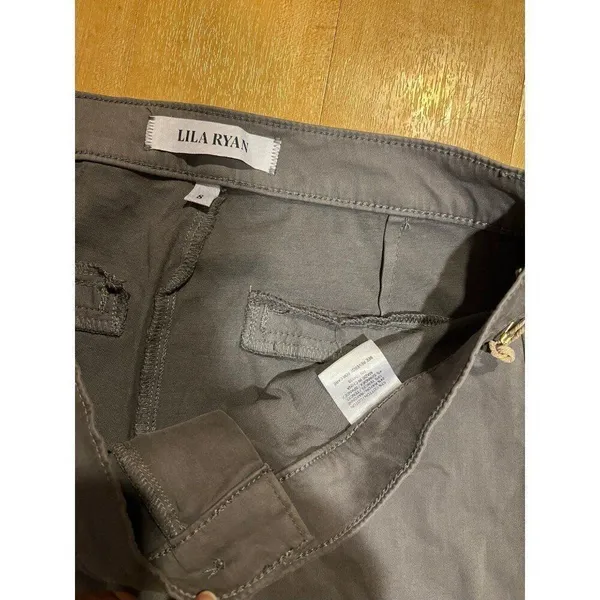 Lila Ryan NWT Size 8 Medium Women Steel Grey Zuri Tapered Trouser Pants - Image 10