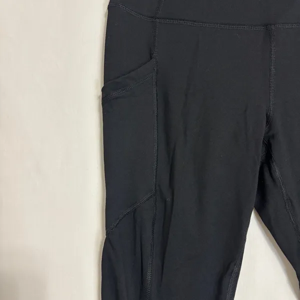 Hypertek High Waisted Pocket Leggings Black Athletic‎ Yoga Workout Gym Medium - Image 7