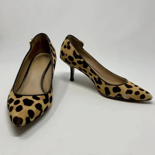 Tory Burch Elizabeth Calf Hair Pump Leopard‎ Print - Image 4