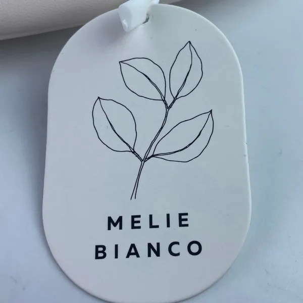 NEW Melie Bianco Alexandra Cream Faux Leather Vegan Zip Hobo Handbag One Size - Image 5