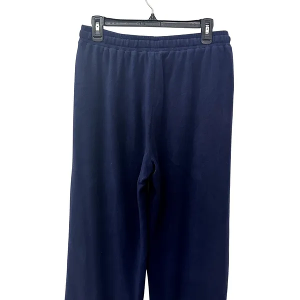 Nordstrom Rack Navy Fleece Pants Elastic Waist Drawstring Lounge Comfort M NWOT - Image 6