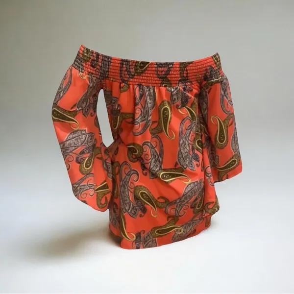 JOYCE Mini Dress Lined Paisley Size Small Pre-Loved - Image 2