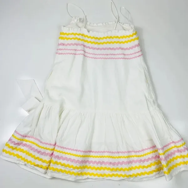 Lisa‎ Marie Fernandez x Target White Ric Rac Linen Mini Dress Size XXS - Image 7
