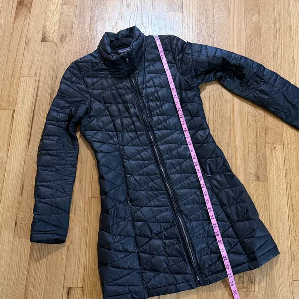 Patagonia Black Duckdown Longline Coat Sz S - Image 6