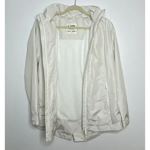 Buckle Liv Outdoor Nimbus Birch Geo Hooded Mesh Lined Water Resistant Travel Jacket M - Image 10