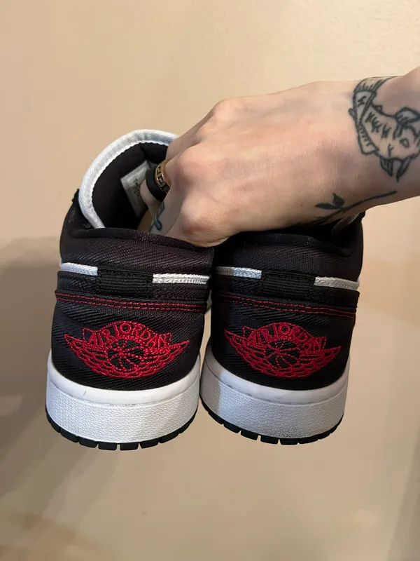 Air Jordan Wmns 1 Low SE Utility ‘White Black Red’ - Image 4