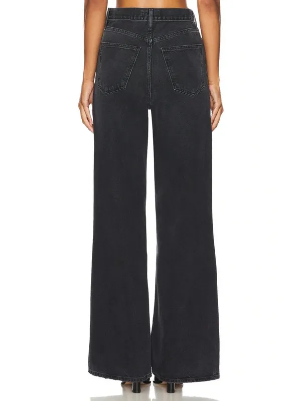 NWT AGOLDE Dame in Hitch High Rise Wide Leg Relaxed Rigid Denim Jeans 25 - Image 14