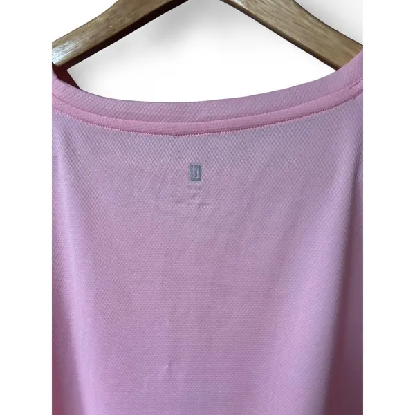 Active Top Ideology High-Low Baby Pink Mesh Athleisure Pilates Barre Gorpcore LG - Image 2