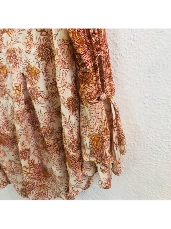 $118 Free People Lady Luck tunic/ mini dress in rose combo S - Image 10