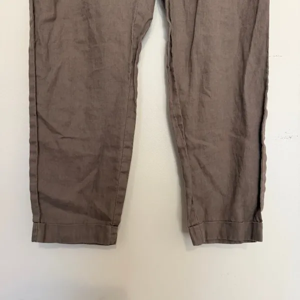 LOFT‎ 100% Linen Trouser Pants Women's Size 4 Summer Lightweight Breathable - Image 2