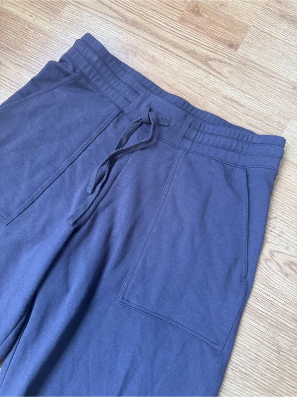 Quince SuperSoft Fleece Cropped Wide Leg Pants Size Medium - Image 3