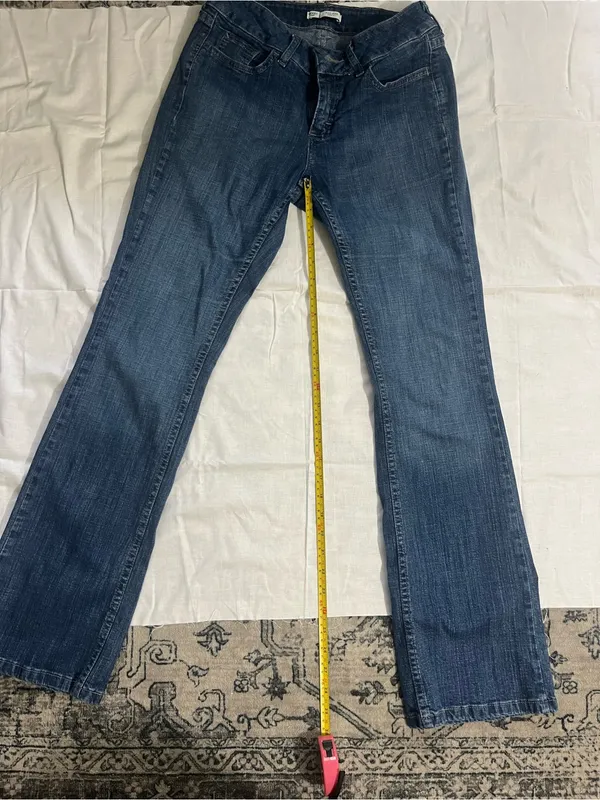 Women’s Dark Blue Straight-Leg Jeans - Image 3