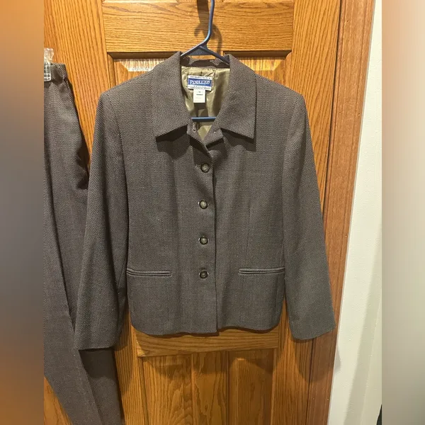 Vintage Pendleton Petite Size 10 Wool Pants Suit 2pc Power Suit Sz 10P - Image 2