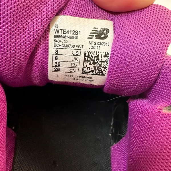 New Balance Womens size 8 412 Trail Running Shoes Sneakers Gray Purple - Image 10